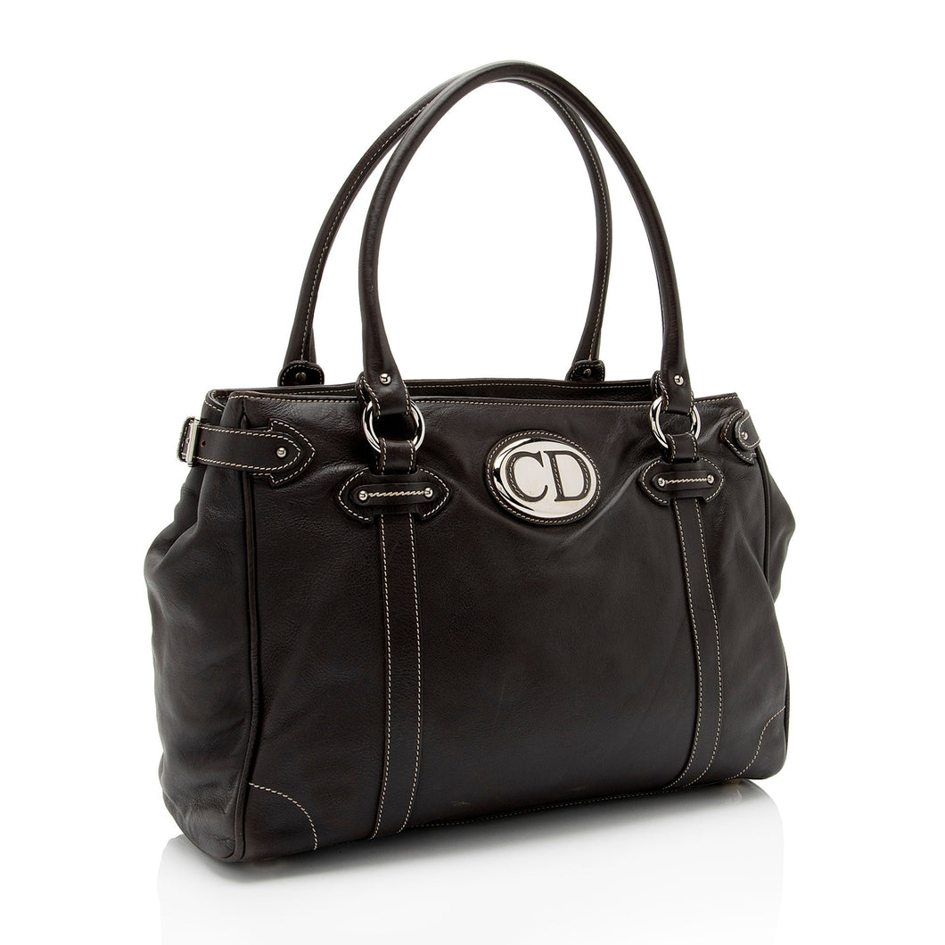 Dior Leather St. Germain Medium Satchel (SHF-bB8GDj)