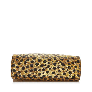 Dior Leopard Print Canvas Lady Dior (SHG-35939)