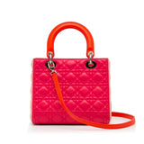 Dior Medium Cannage Lady Dior Tricolor (SHG-qn9TFz)