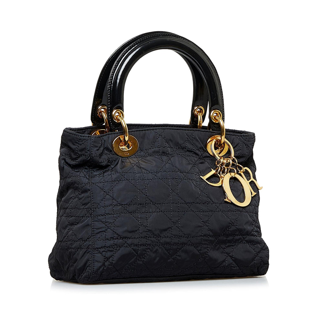 Dior Medium Cannage Nylon Lady Dior (SHG-86f2Wf)