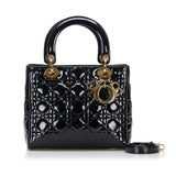 Dior Medium Cannage Patent Lady Dior (SHG-5vE5rj)