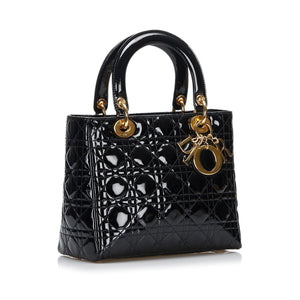 Dior Medium Cannage Patent Lady Dior (SHG-5vE5rj)