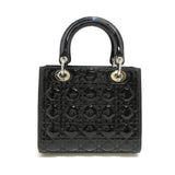 Dior Medium Cannage Patent Lady Dior (SHG-p97qDa)