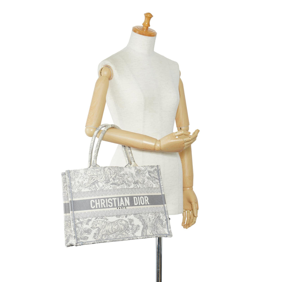 Dior Medium Dioriviera Toile De Jouy Book Tote (SHG-YCdkBR)