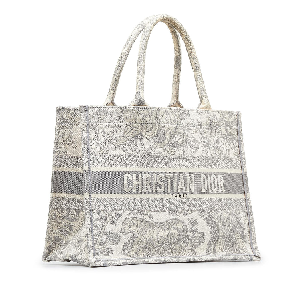 Dior Medium Dioriviera Toile De Jouy Book Tote (SHG-YCdkBR)