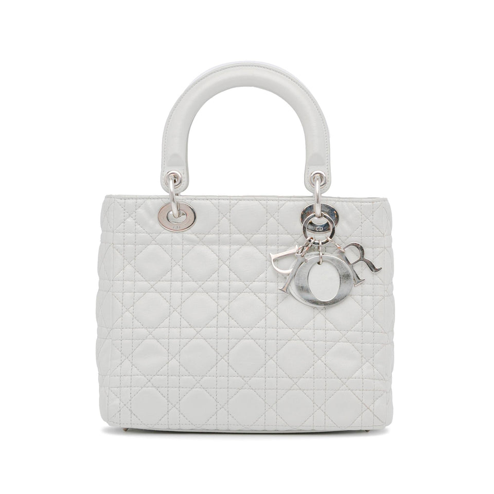 Dior Medium Lambskin Cannage Lady Dior (SHG-lMMCjI)