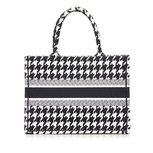 Dior Medium Macro Houndstooth Book Tote (SHG-FmPYVR)