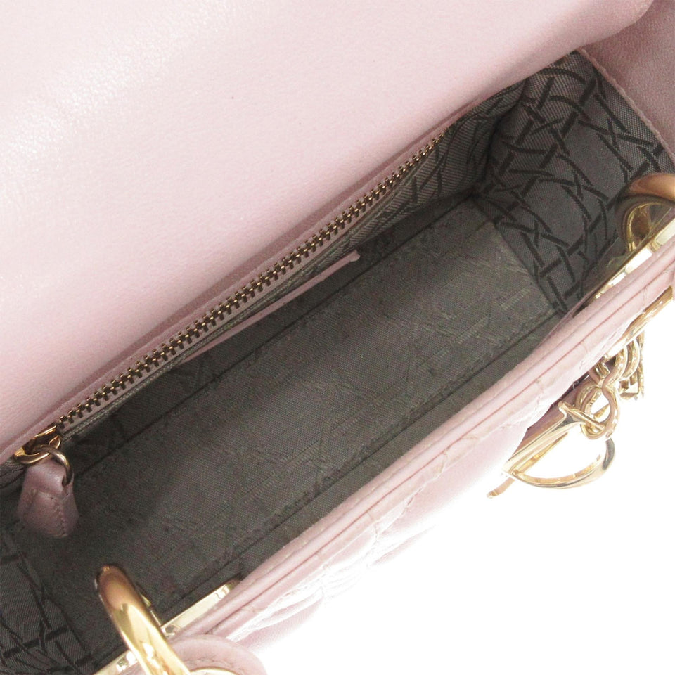 Dior Mini Cannage Lady Dior (SHG-mD2rDc)