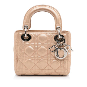 Dior Mini Cannage Nylon Lady Dior Satchel (SHG-lXLvB3)