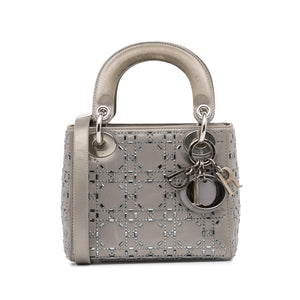 Dior Mini Crystal-Embellished Satin Lady Dior (SHG-aOljQE)