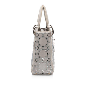 Dior Mini Crystal-Embellished Satin Lady Dior (SHG-V7EzWY)