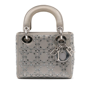 Dior Mini Crystal Embellished Satin Lady Dior (SHG-s5Dg4b)