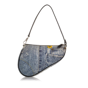 Dior Mini Denim Saddle Pochette (SHG-37105)