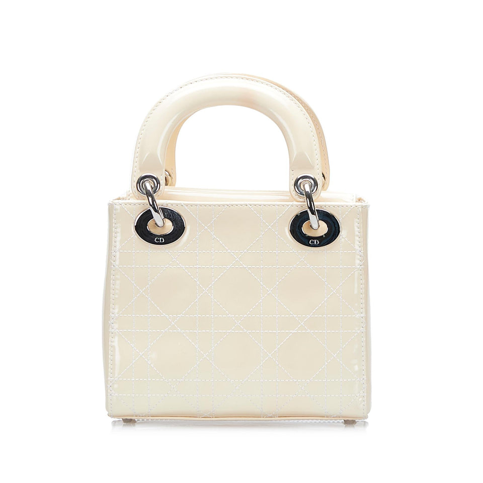 Dior Mini Patent Lady Dior (SHG-mSLI9T)