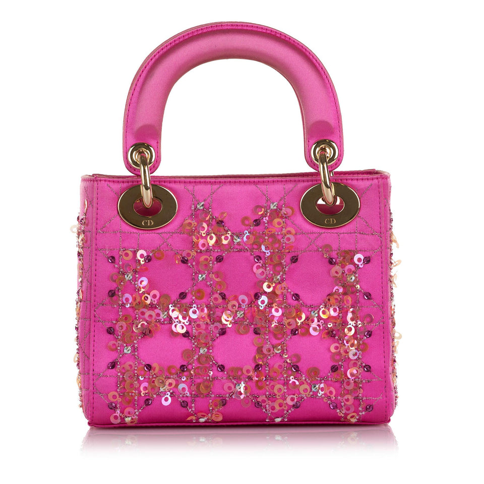 Dior Mini Satin Sequin Lady Dior (SHG-0113Xt)