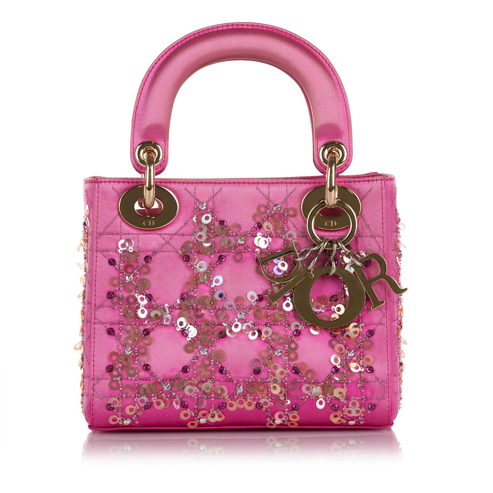 Dior Mini Satin Sequin Lady Dior (SHG-0113Xt)