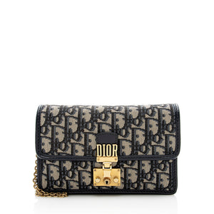 Dior Oblique DiorAddict Chain Clutch (SHF-20828)