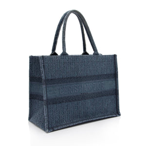 Dior Oblique Denim Small Book Tote (SHF-qjX0Tk)