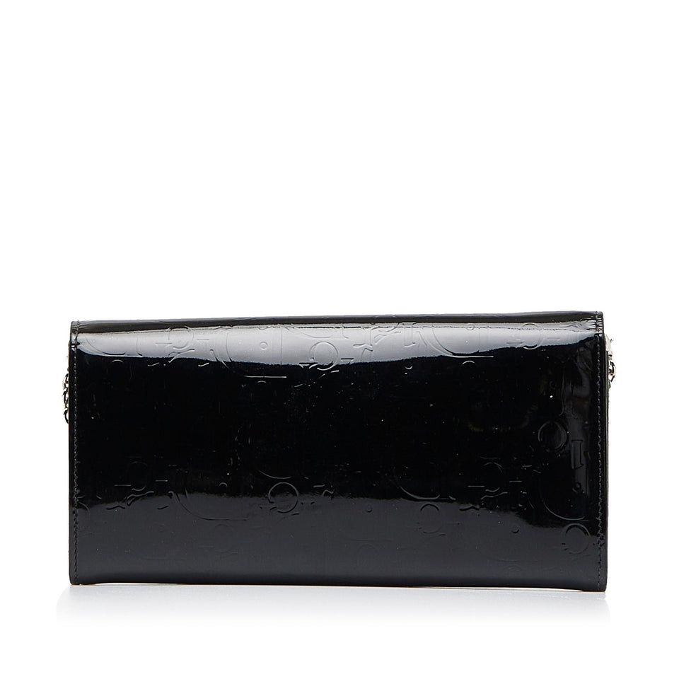 Dior Oblique Patent Leather Wallet on Chain (SHG-I5xAYq)