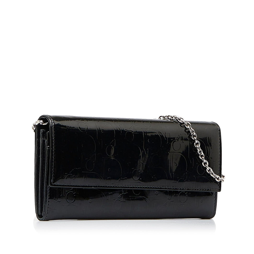 Dior Oblique Patent Leather Wallet on Chain (SHG-I5xAYq)