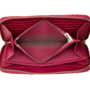 Dior Patent Leather Cannage Zip Around Wallet (SHF-lypqwi)