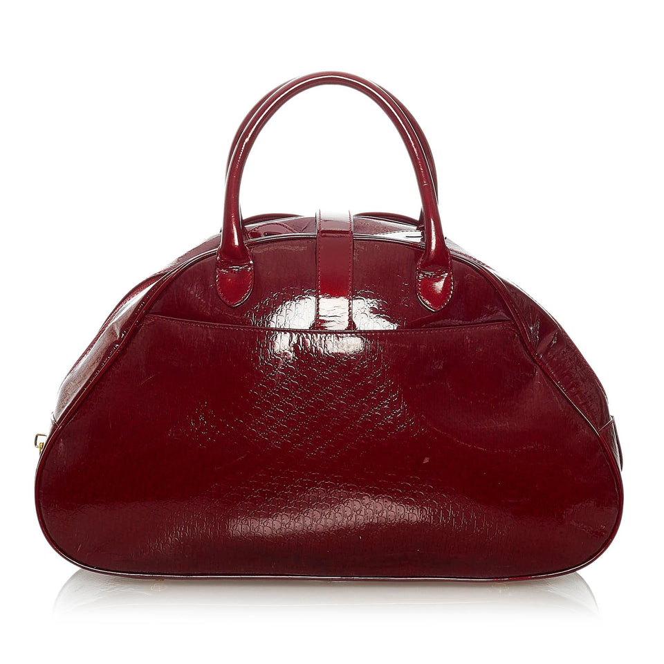 Dior Patent Leather Saddle Dome Handbag (SHG-28563)