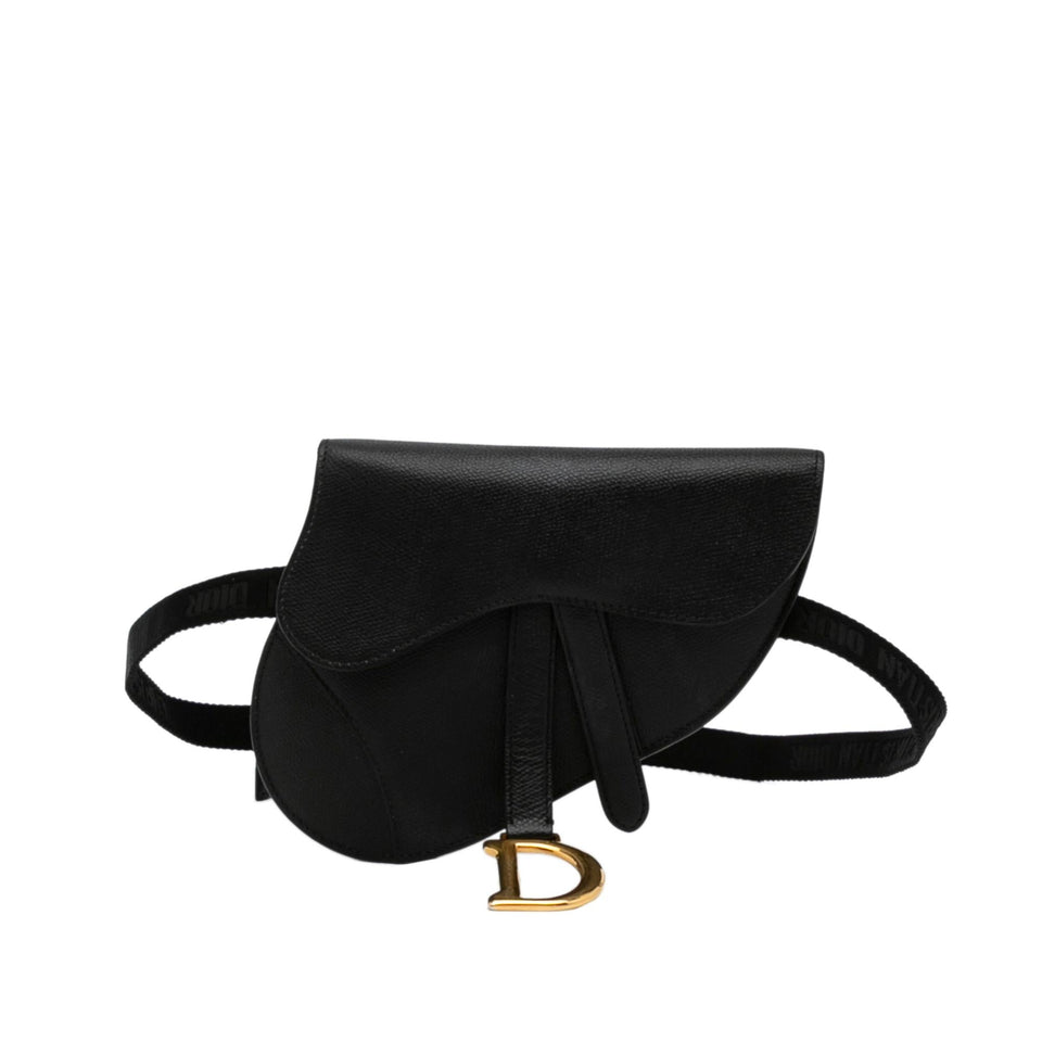 Dior Saddle Leather Belt Bag (SHG-vdHXOH)