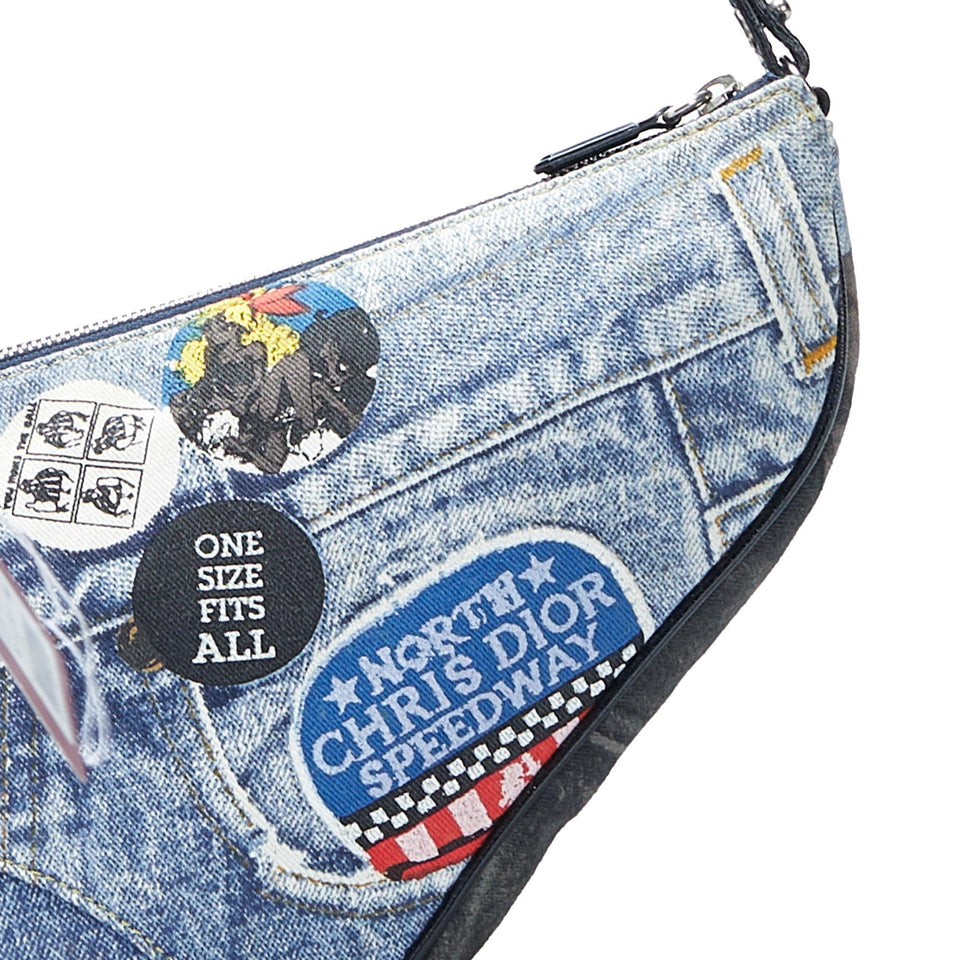 Dior Speedway Denim Mini Saddle (SHG-AbXXMQ)