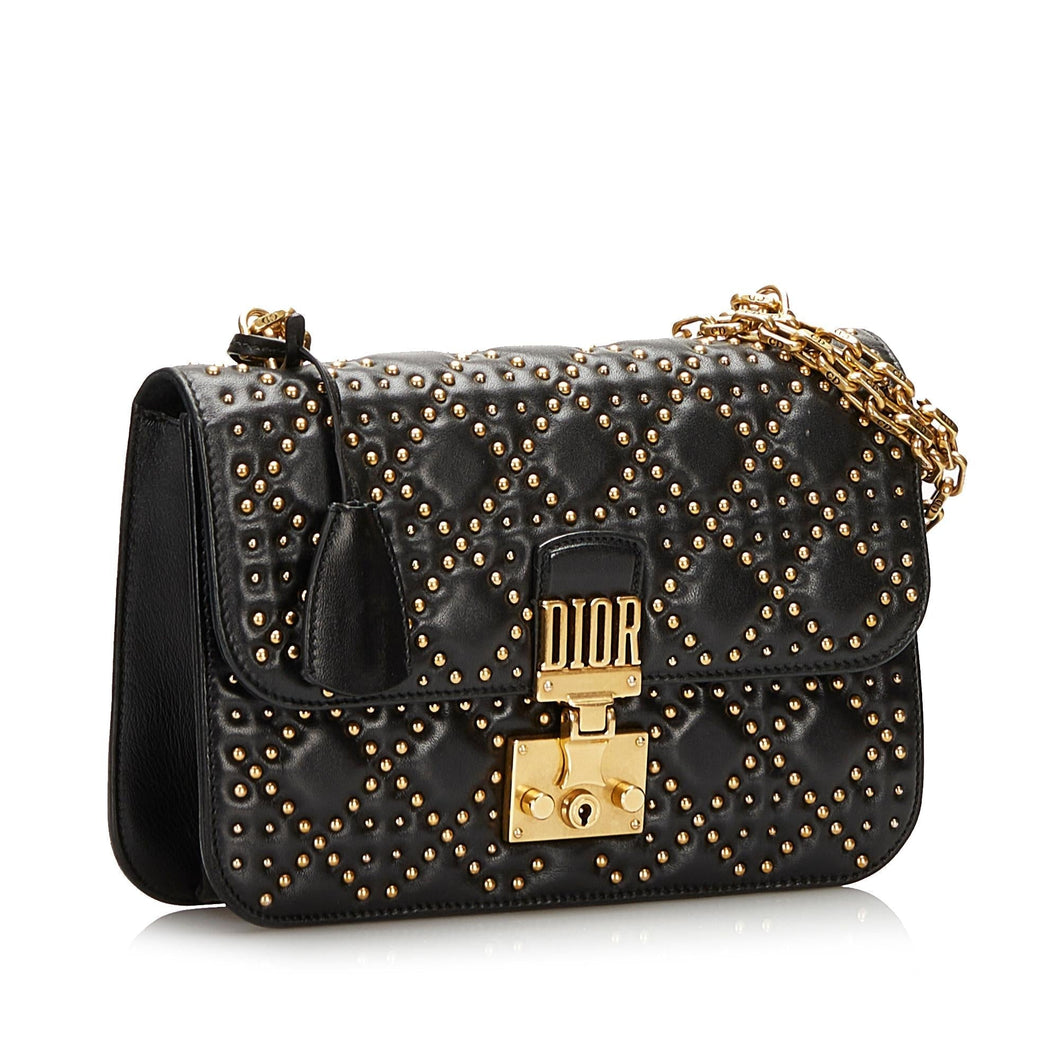 Dior Studded Cannage DiorAddict Flap (SHG-37209)