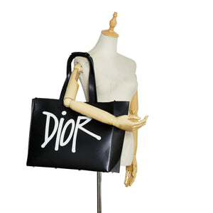 Dior x Stussy Large Logo Applique Tote (SHG-FLoMF8)