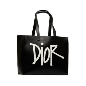 Dior x Stussy Large Logo Applique Tote (SHG-FLoMF8)