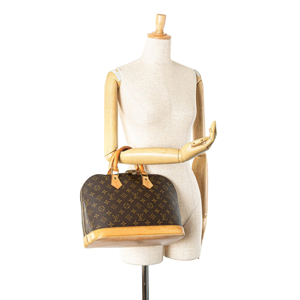 Brown Louis Vuitton Monogram Alma PM Handbag