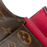 Brown Louis Vuitton Monogram Flore Long Wallet