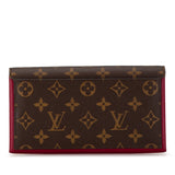 Brown Louis Vuitton Monogram Flore Long Wallet