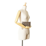 Brown Louis Vuitton Monogram Neverfull Pochette Pouch