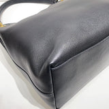 No.4350-Prada Vitello Phenix Embossed Logo Hobo Tote Bag
