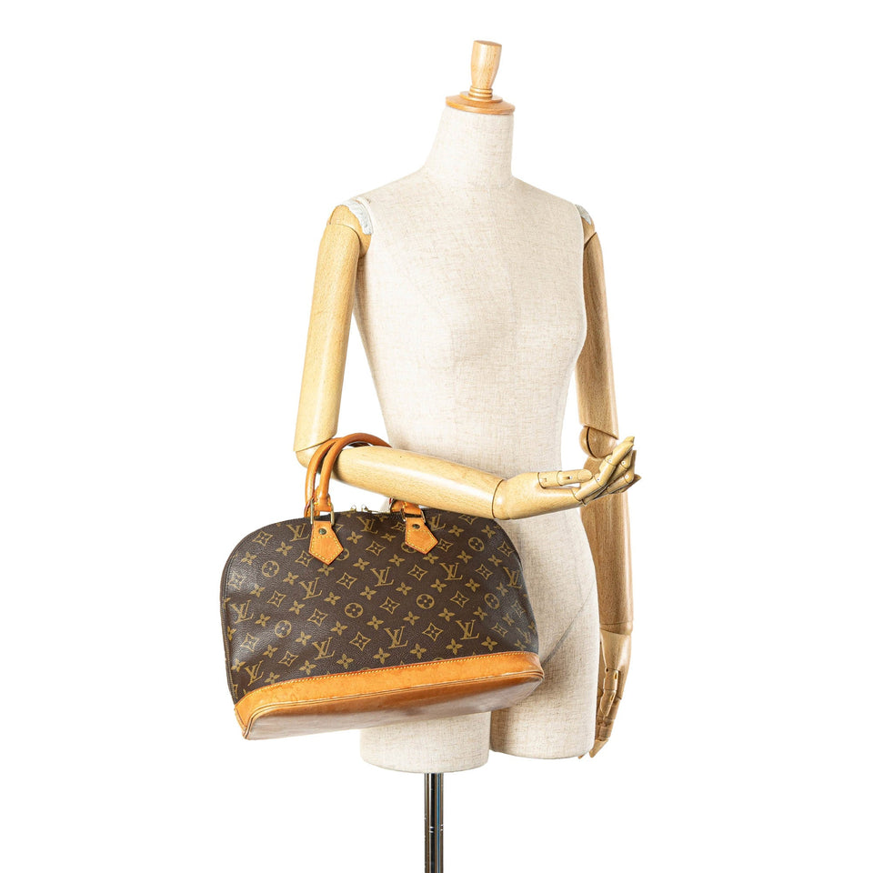 Brown Louis Vuitton Monogram Alma PM Handbag