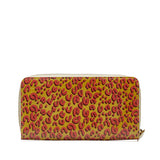Yellow Louis Vuitton X Stephen Sprouse Vernis Leopard Zippy Long Wallets