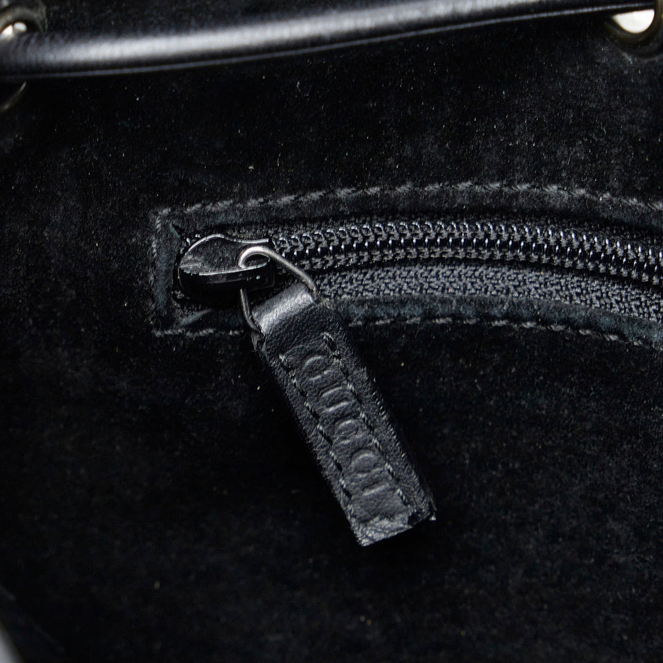 Gucci Shoulder Bag Black Leather