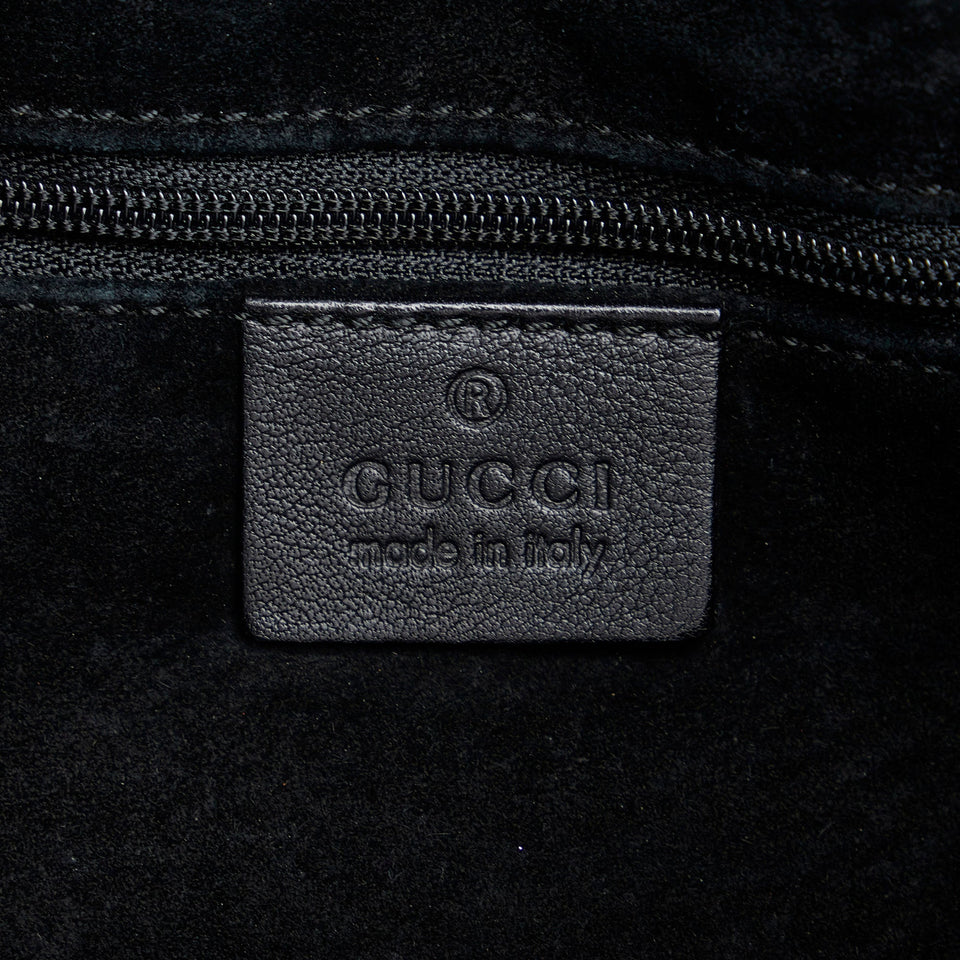 Gucci Shoulder Bag Black Leather