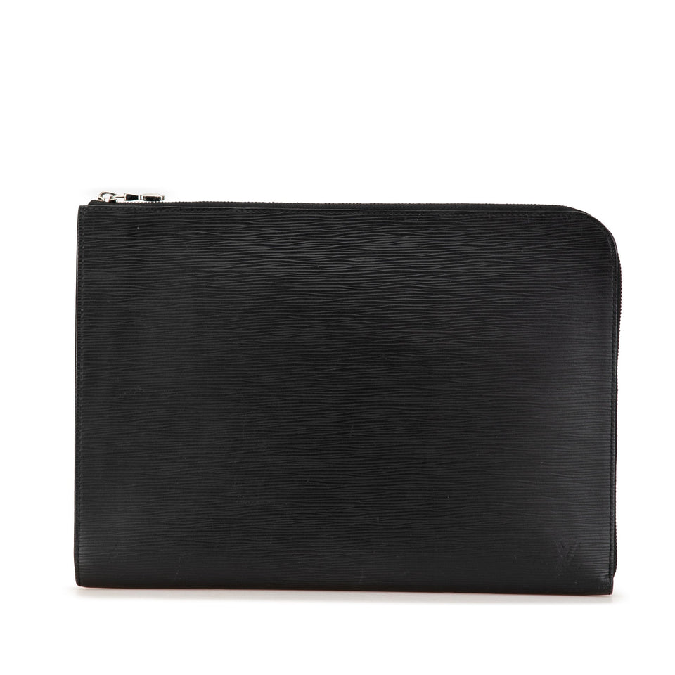 Black Louis Vuitton Epi Pochette Jour GM Clutch Bag