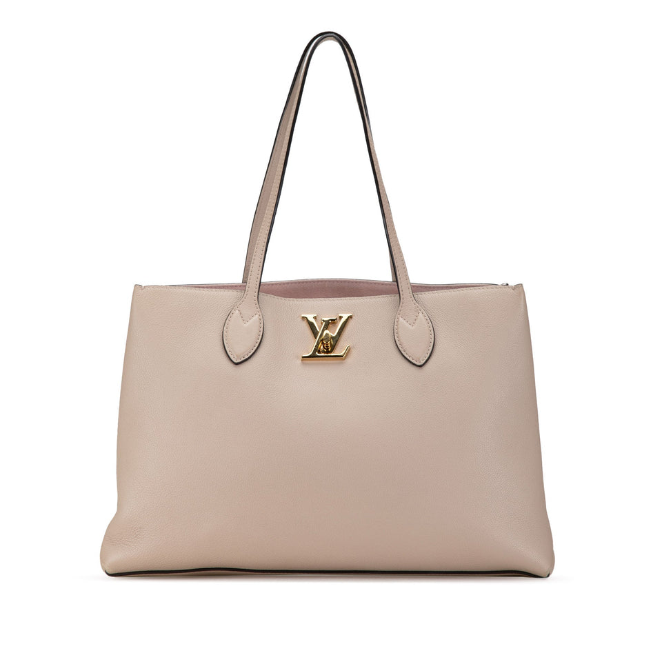 Pink Louis Vuitton Lockme Shopper Tote Bag