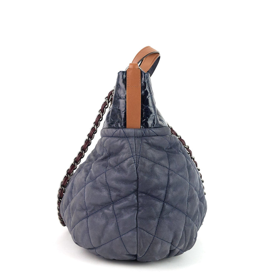 Chanel In the Mix Large Iridescent Calfskin Tote Bag