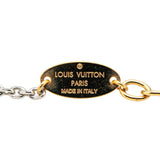 Gold Louis Vuitton Gold Plated Logomania Earrings