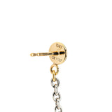 Gold Louis Vuitton Gold Plated Logomania Earrings