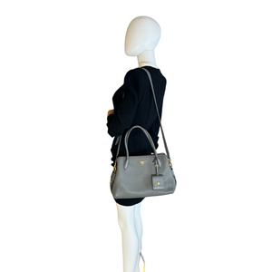 Prada Handbag Grey Vitello Daino