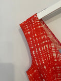 Prada Red Silk Sleeveless Dress with Pockets and Belt Detail Size IT 40 (UK 8)
