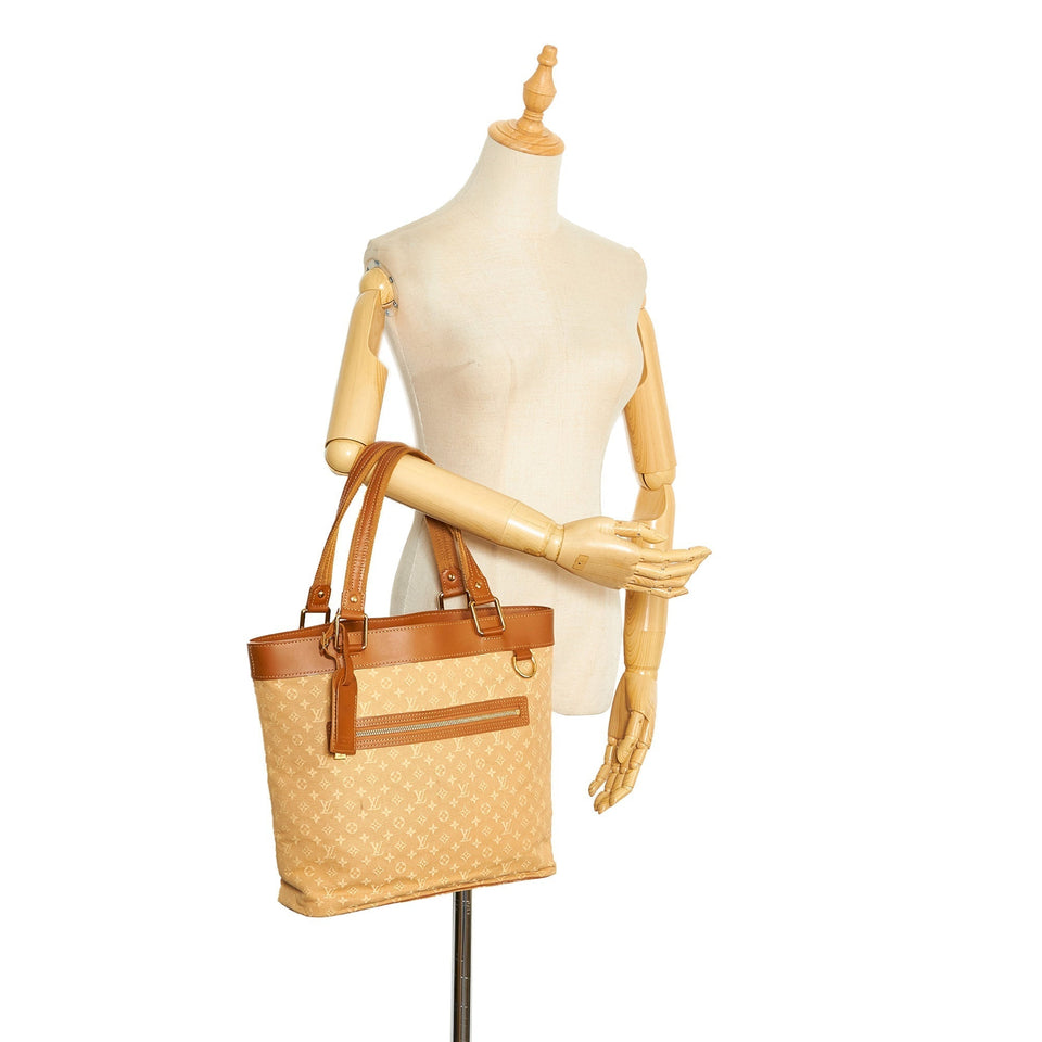 Louis Vuitton Lucille GM Brown Mini Lin Monogram Canvas