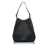 Burberry Black Calf Leather Hobo Bag United Kingdom