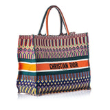 Dior Multi Canvas Fabric Embroidered Book Tote ITALY